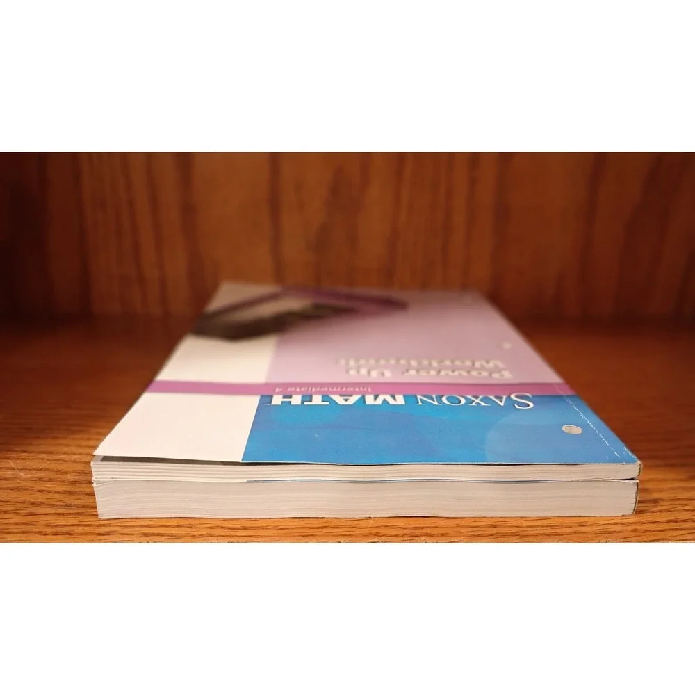 Saxon Math Intermediate 4 Written Practice Workbook & Power Up Workbook, PB, VG